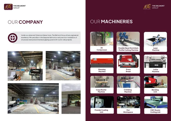 Brochure page 5: Facilities & machinery
