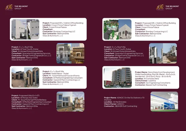 Brochure page 16: Completed projects II