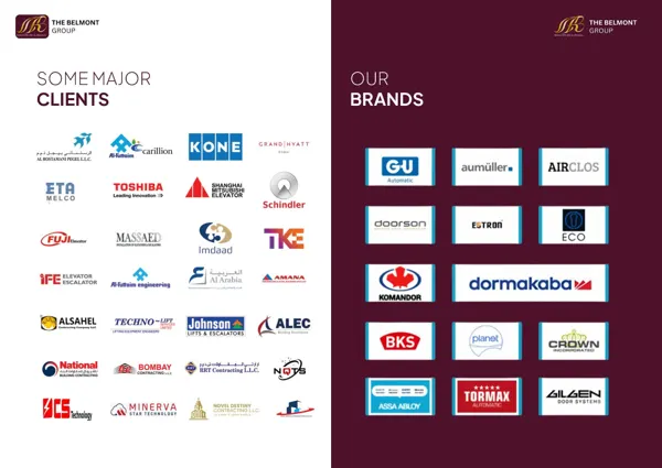 Brochure page 22: Clients & brands